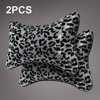 Universal Leopard Car Headrest Pillow